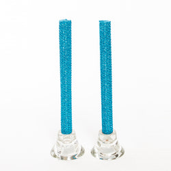 Glitter Candles - Turquoise