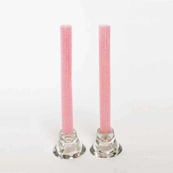 Glitter Candles - Pink