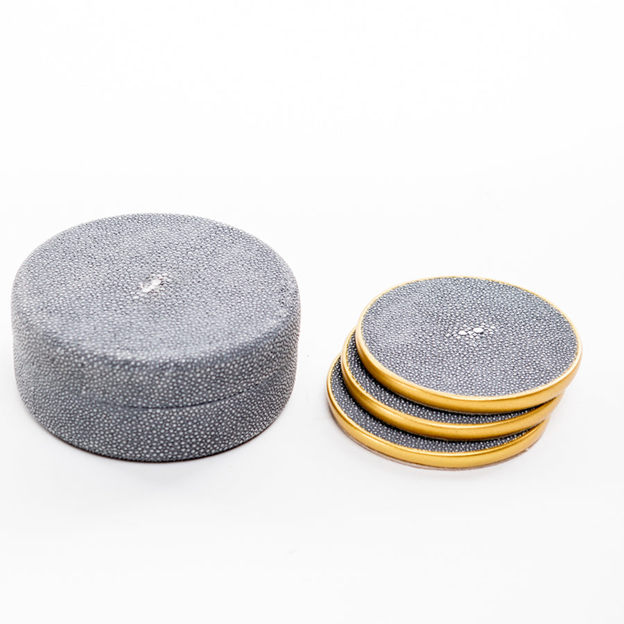 Faux Shagreen Coasters BespokeLiving