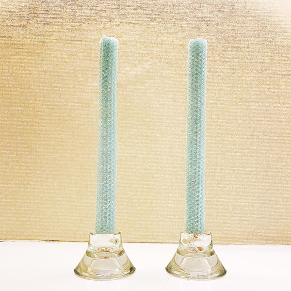 Glitter Candles - Aqua