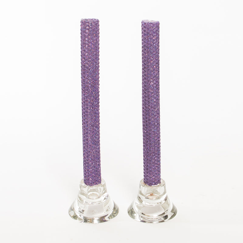Glitter Candle - Lilac