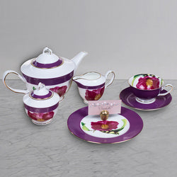 21 pc Tea Set - royal Purple  - 6 Person