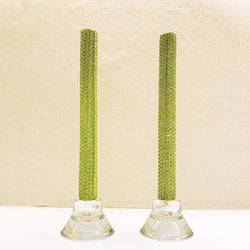 Glitter Candles - Chartreuse