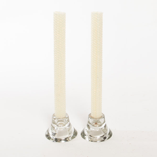 Glitter Candles - Ivory