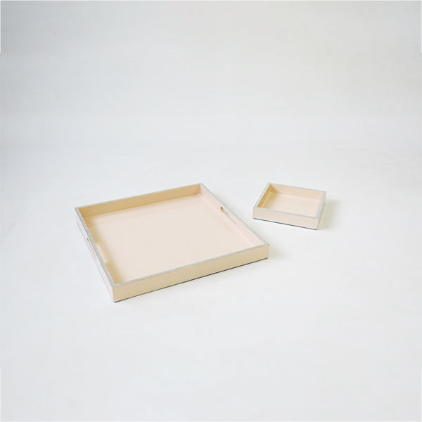 Stationary Set of 4 Combo Trays & Boxes Peach