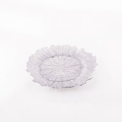 Flower Plate Silver