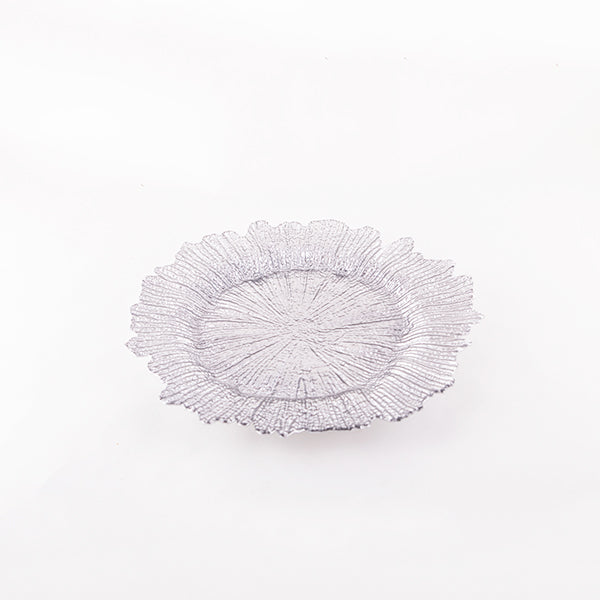 Flower Plate Silver