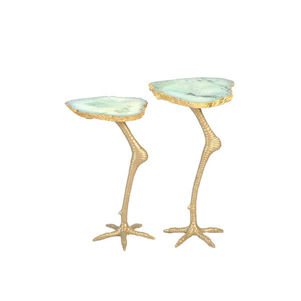 Agate Table w/Ostrich legs